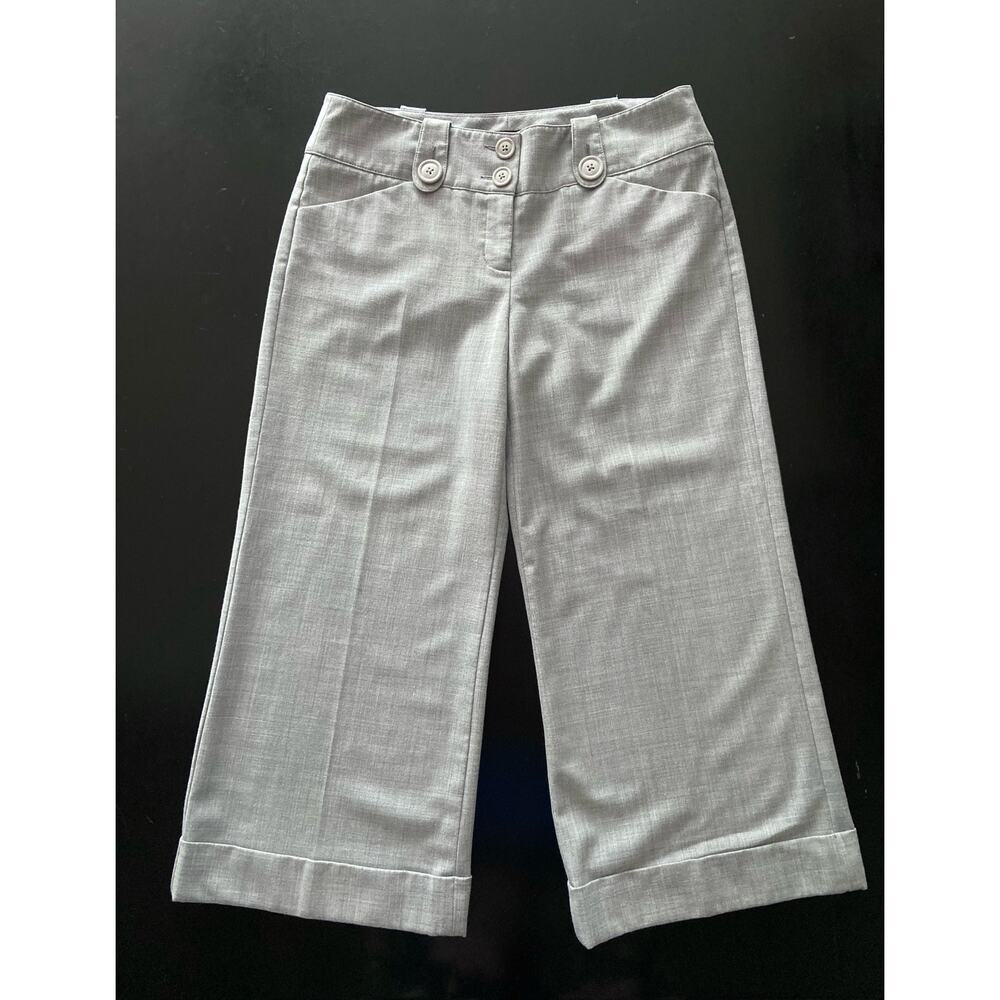 EXPRESS Design Studio 'Editor' Gray Cropped Wide … - image 1